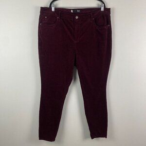 Kut from the Kloth Burgundy Skinny Pants